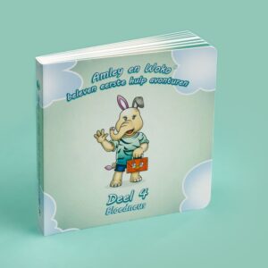 Amley en Woko deel 4 – Bloedneus: educatief EHBO-boekje voor kinderen over wat te doen bij een bloedneus.